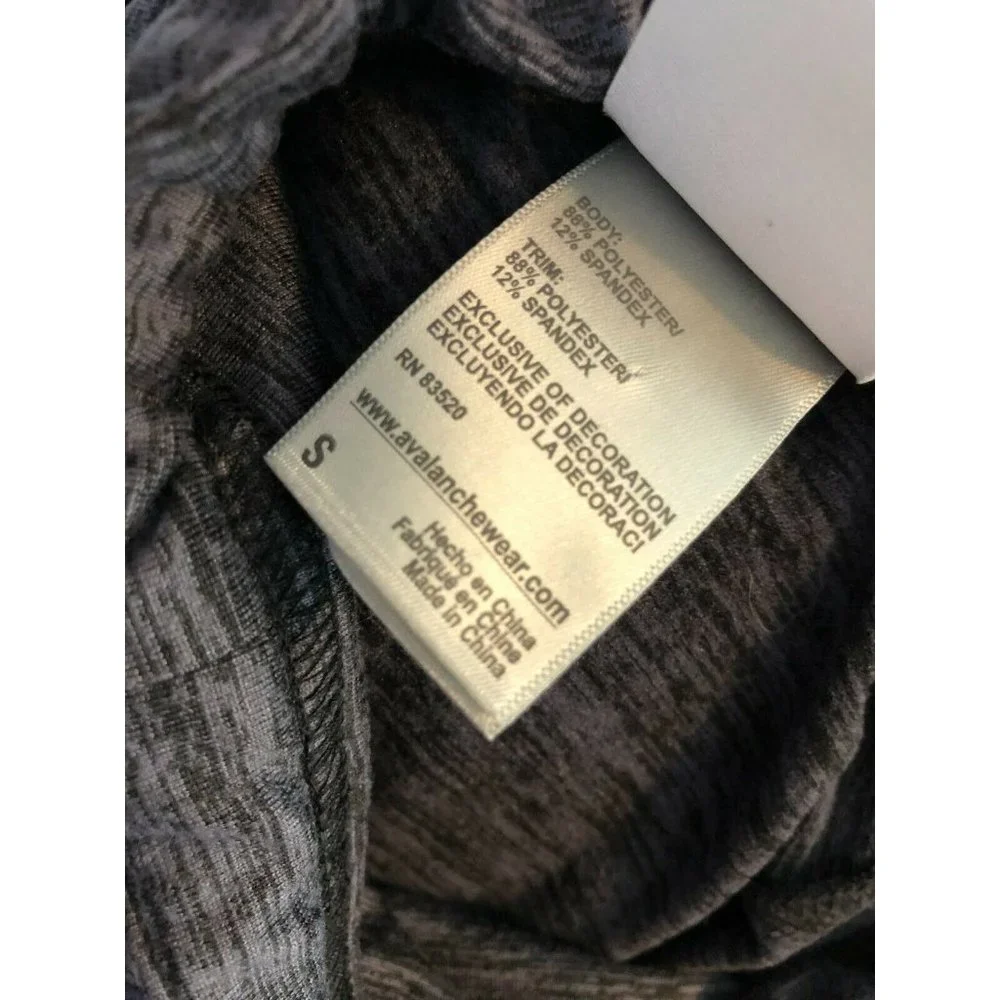 Avalanche Small Sweatshirt‎ Long sleeve Pullover Funnel Neck Stretch Active Ski